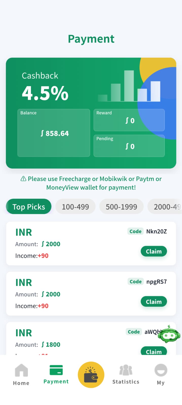 Okpay App Dashboard